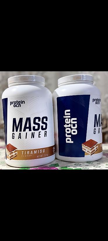 idman qidası: 2 ədəd 2.5 kg Protein OCN Mass Gainer (5kg). İdman qidalanmasında — 1