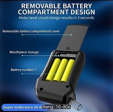Алкотестеры: Portativ alkoqol ölçən cihaz (breathalyzer). Cihaz nəfəs vasitəsilə — 4