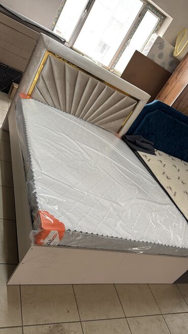 Двуспальные кровати: Двуспальная кровать, Новый, С матрасом, длина - 2000 см at lalafo.kg — 14 Двуспальные кровати: Двуспальная кровать, Новый, С матрасом, длина - 2000 см — 14