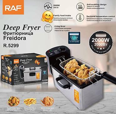 yemek isidici: RAF Deep Fryer – 3,0 L kapasitəli elektrik fritür - Güc: 2000W – — 1