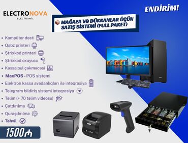 Noutbuklar üçün adapterlər: 📦 Mağaza və Dükkanlar üçün Satış Sistemi (Full Paket) Daxildir: ✔️