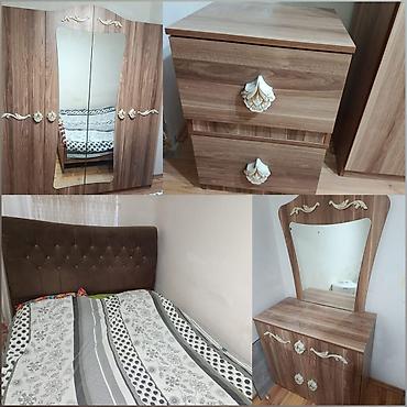 balkon masa: Yataq dəsti satılır 350₼. matrası var.Ünvan — 1