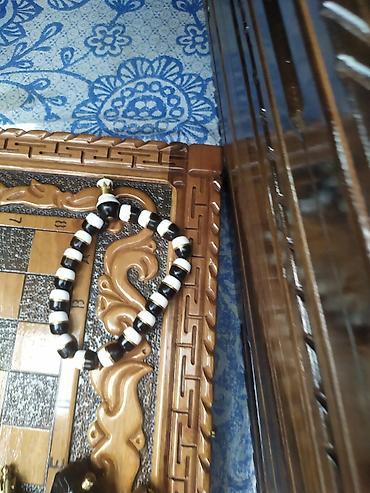 Təsbehlər: Əl işı təsbeh dəsti - Material: qara-qəhvəyi tonlarda cilalanmış — 10