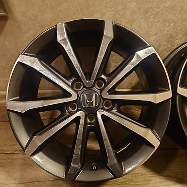 Диски: Литые Диски R 17 Honda, Комплект, отверстий - 5, Б/у — 5