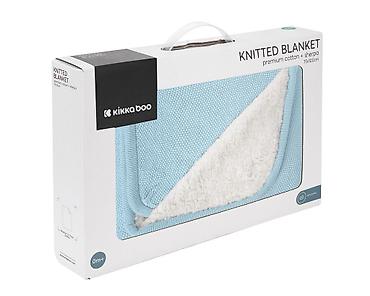 sat parfois: KikkaBoo Pleteno dvostrano baby ćebence Sherpa 75x100 – Dream Big Blue — 3