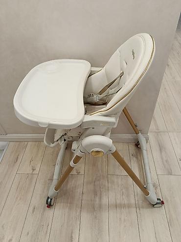 peg: Стульчик для кормления Peg Perego Prima Pappa Follow Me, цвет белый с — 4