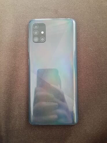 iphone xs max qiymeti irshad: Samsung Galaxy A51, 64 GB, rəng - Göy, Barmaq izi