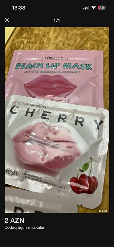 lipucka nece edilir: Dodaq üçün maskalar – Kormesic brendi - Növlər: Peach Lip Mask — 1