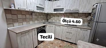 Mətbəx dolabları: Mətbəx mebeli dəsti – ölçü: 4.60 m - L formalı dizayn, iş masası — 1