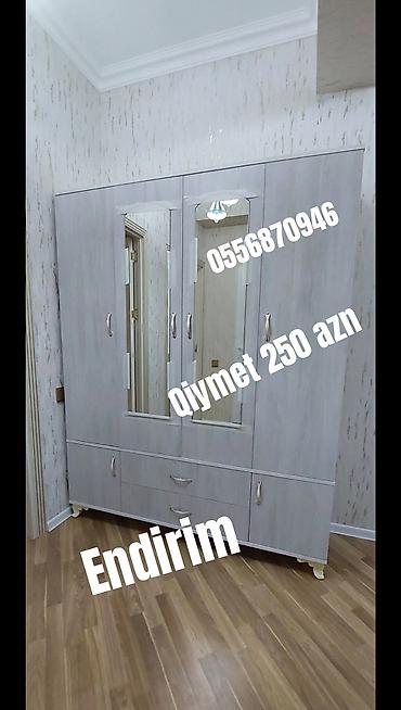 borular: Yeni, 3 qapılı, Güzgülü, Bej, Açılan, Düz dolab — 5