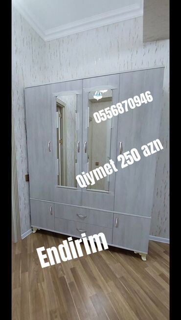 Dolablar: Yeni, Açılan, 3 qapılı Düz dolab, Qarderob, paltar dolabı, Azərbaycan — 5