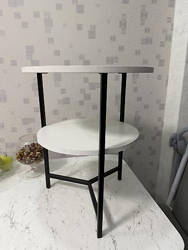study table: Двухъярусный круглый столик/подставка в современном стиле - Форма — 3