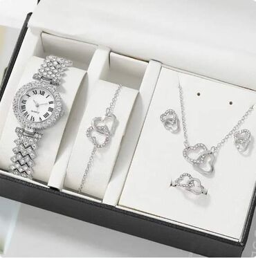 Setovi nakita: Set: Narukvica, Prsten, Materijal: Hirurški čelik — 17