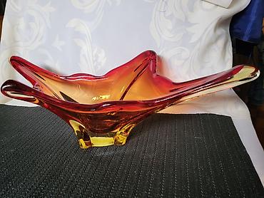 Ostali antikviteti: Cinija murano 1950 do 1960 god. -Sommerso -rucni rad. Murano cinija — 11