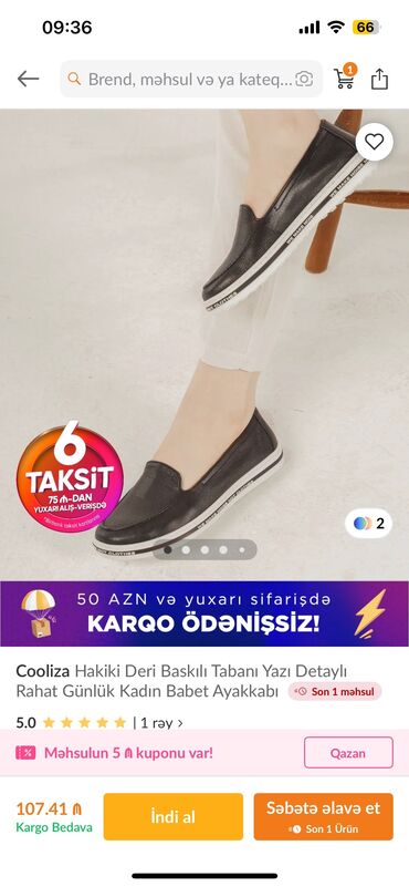 Baletkalar: Baletkalar, Ölçü: 37, rəng - Qara, Yeni