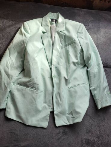 zimska tirkiz jaknica paperje perje: XL (EU 42), Jednobojni