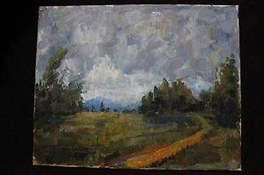 za kucu: SLIKA PEJZAŽ, IMPRESIONIZAM, ULJE NA PLATNU, 40 X 50 | Slika sa — 7