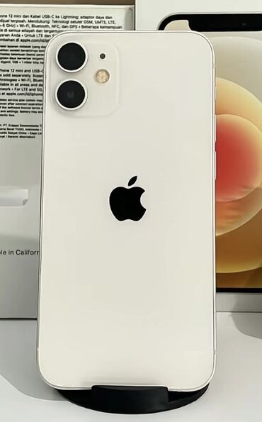 мини принтер: IPhone 12 mini, Белый, Беспроводная зарядка