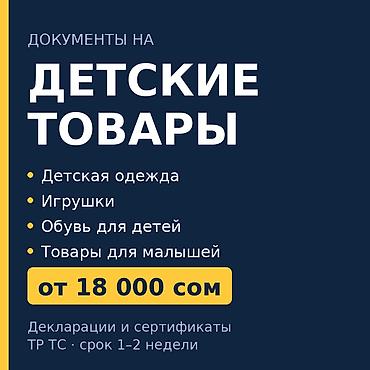 таможенный кодекс кр: Декларация ТР ТС на детскую одежду и детские товары — от 18 000 сом — 1