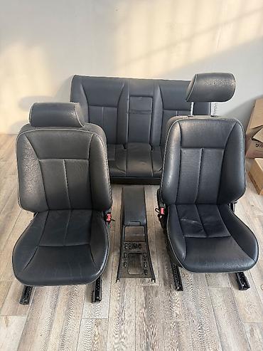 Сиденья: Продается на w210 салон черная кожа электро сидения дверные карты — 1