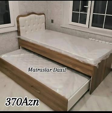 matras alti: Çıxarılan alt çarpayılı tək nəfərlik çarpayı dəsti. - İki mərtəbəli — 1