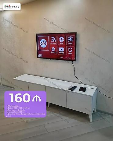 Televizor altlığı - Ölçülər: Dərinlik 35 sm x Hündürlük 50 sm x