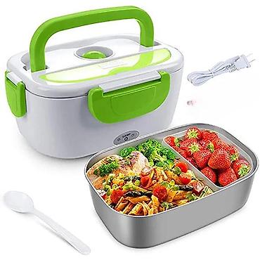 Аксессуары для кухни: №: 9104 Məhsulun adı: Lanç-boks isitmə ilə, plastik/paslanmayan polad — 4