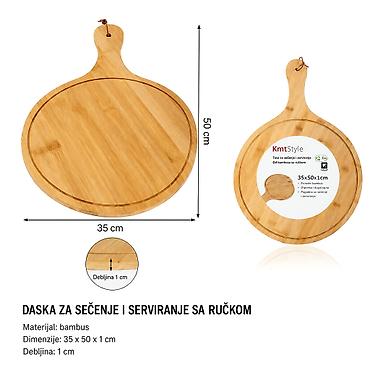 Okrugli pleh za picu sa ručkom 2407344-A - Brend: Kmt style -