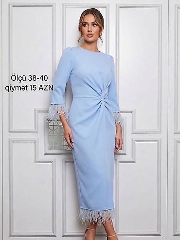 Açıq mavi rəngdə zərif midi don. Qiymət 15 AZN lalafo.az -da Açıq mavi rəngdə zərif midi don. Qiymət 15 AZN