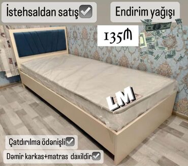 mum: Yeni, Təknəfərlik çarpayı, Bazasız, Matras ilə, Siyirməsiz, Azərbaycan