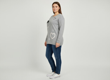 świąteczne swetry pepco: Sweter damski, rozmiar XL