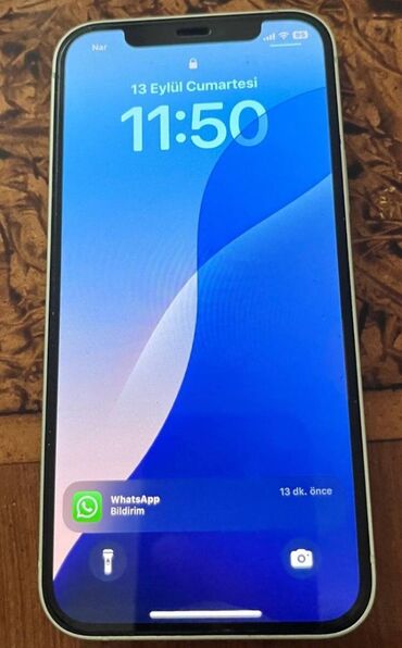 ayfon xr: IPhone 12, 256 GB, Ağ, Zəmanət, Barmaq izi, Face ID