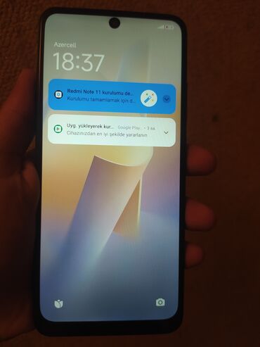 Xiaomi: Xiaomi Redmi Note 11, 128 GB, rəng - Göy, 
 Sensor, Barmaq izi, İki sim kartlı