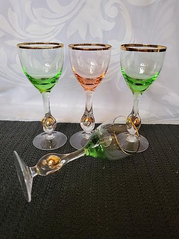 Casice Bohemija,kristal,rucni rad 1950g +,za zestoko pice. Casice za na lalafo.rs — 5 Casice Bohemija,kristal,rucni rad 1950g +,za zestoko pice. Casice za — 5