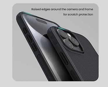 Maske i futrole za telefone: Maska Nillkin Scrub Pro za iPhone 16 Pro 6.3 siva. Kataloški broj — 9