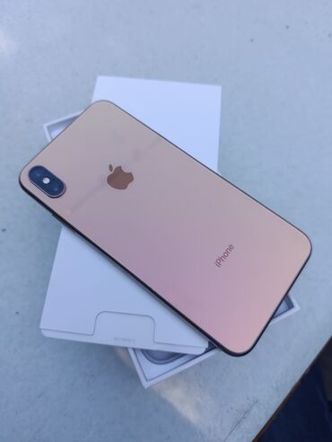 iphone xs max qiymet: IPhone Xs Max, 64 GB, Qızılı, Face ID