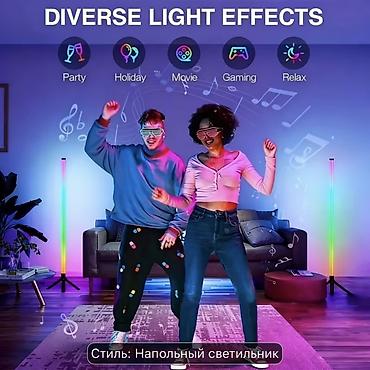 plastik dosəmə: RGB LED Döşəmə Lampası – 360° çoxrəngli işıqlanma - 1600M+ RGB rəng — 7