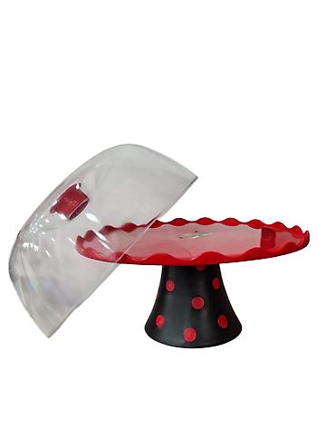 dini tort: Tort və şiriniyyat qabı, rəng - Qırmızı — 2