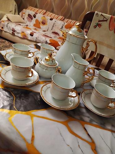 cofee: Qəhvə dəsti, rəng - Ağ, Farfor, 6 nəfərlik — 4