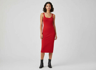 czerwona sukienki dopasowana: Zara, Women`s dress, size M