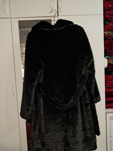 стильная верхняя одежда больших размеров: Шуба, Тизеден, Капюшону бар, 7XL