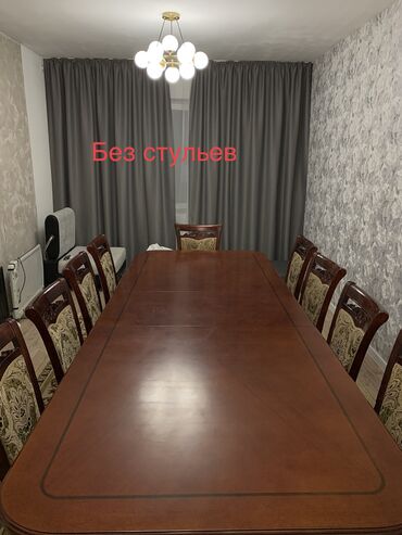 стол со стульями для зал: Для зала Стол, цвет - Коричневый, Б/у