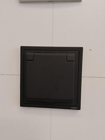 argb controller: Выключатель/розетка с крышкой AURA, цвет графит (матовый) — 1