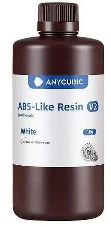 Epoksid qətranı: Anycubic ABS Like Water-Wash Reçine V2 – Ağ, 1 kq 3D reçin basqı — 1