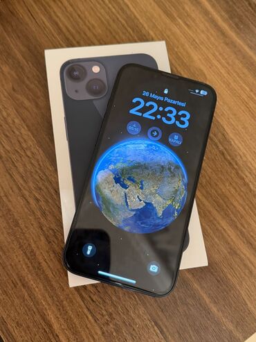 balaca telefonlar qiymeti: IPhone 13, 128 GB, Qara, Face ID