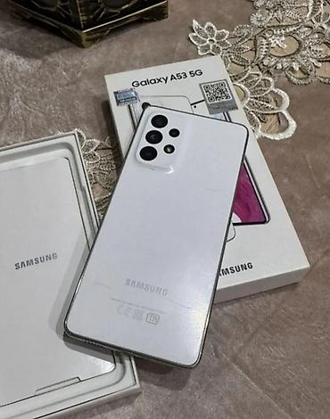 adabdır: Samsung Galaxy A53 5G, 256 GB, rəng - Ağ, Barmaq izi — 4