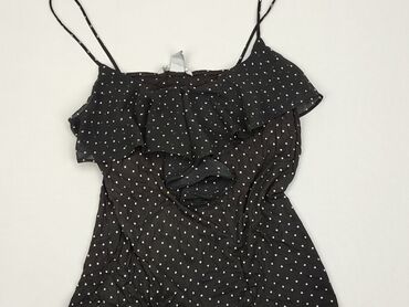 czarne bluzki na ramiączkach z koronką: Bluzka Damska, H&M, M, stan - Dobry