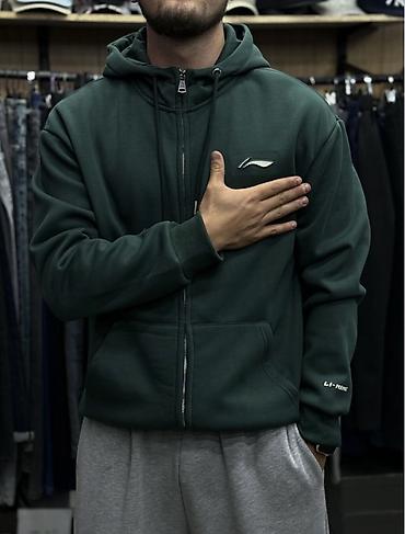 брюки лосины с: Мужская толстовка, Все размеры, Li-Ning, Новый, цвет - Черный, Платная доставка, Самовывоз — 2