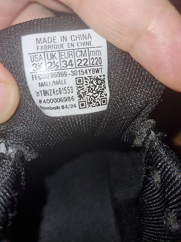 Uşaq dünyası: Rəng - Qara Krossovkalar, Reebok, Ölçü: 34, Oğlan üçün — 4