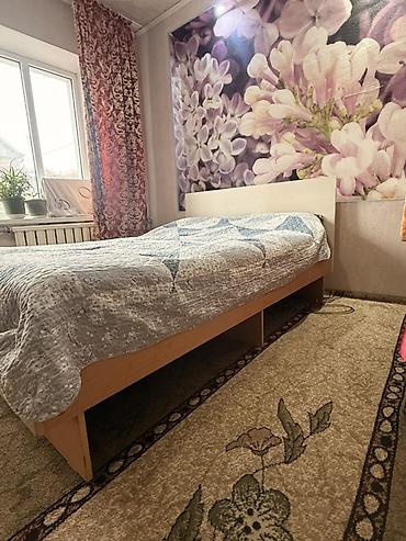 Спальные гарнитуры: Спальный гарнитур, Б/у, Двуспальная кровать, Шкаф, Комод, Самовывоз, цвет - Бежевый — 6